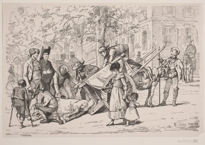 Street Scene from Madrid by F. Hendriksen