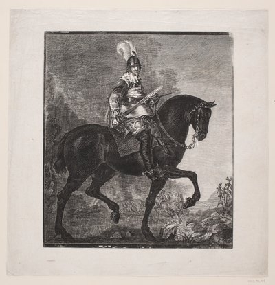 Karel van Mander: Christian IV on Horseback by F. Hendriksen