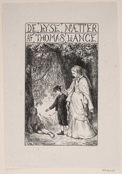Title Page for Th. Lange "The Bright Nights" by F. Hendriksen