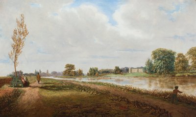 Syon House from The Thames by F. Holt