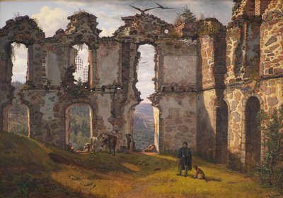 The Ruins of Brahehus near Jönköping, Sweden by F. Sødring