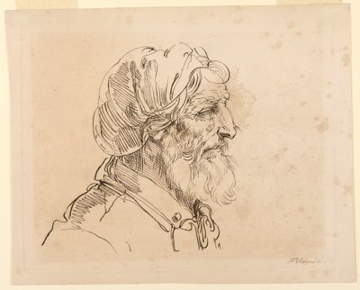 Head of a Man by F. Torond, English