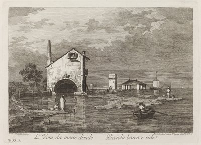 Man Divided by Death by Fabio Berardi after Canaletto