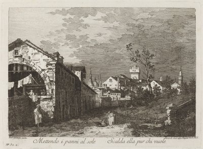Hanging the Clothes by Fabio Berardi after Canaletto