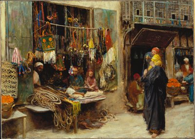 A Street Bazaar by Fabio Fabbi
