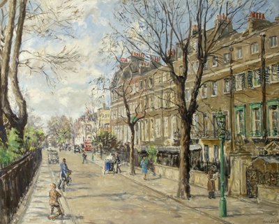 Cheyne Walk, April 1939 by Fairlie Harmar