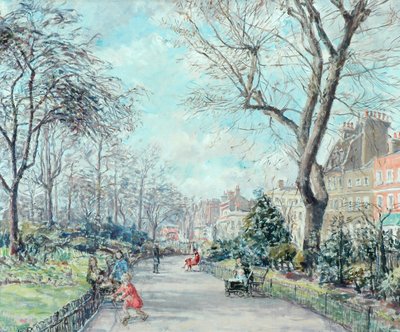 Cheyne Walk Gardens, c.1938 by Fairlie Harmar