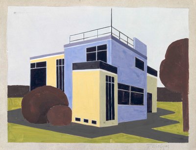 Design for a Detached House, 1923 by Farkas Molnar