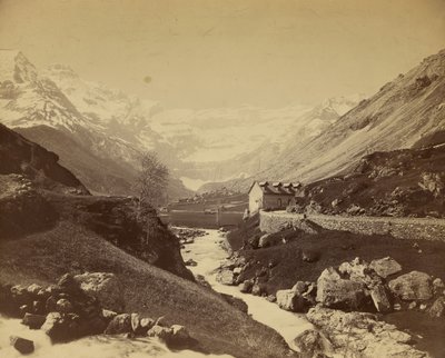 River Running Through Mountain Valley by Farnham Maxwell Lyte