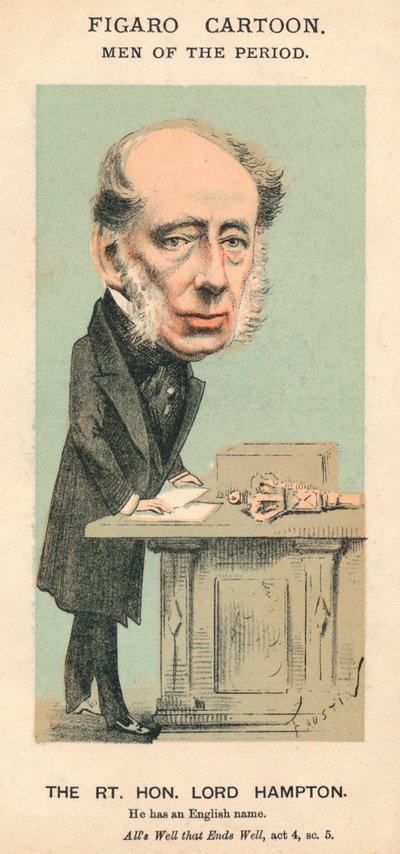 The Rt. Hon. Lord Hampton, c1870 by Faustin