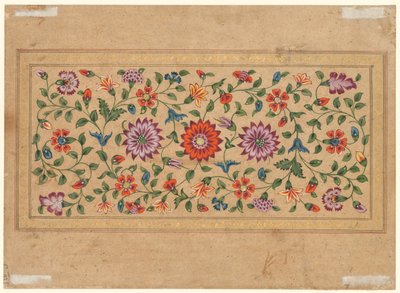 Scrolling Floral Vines (verso) by Fayzullah