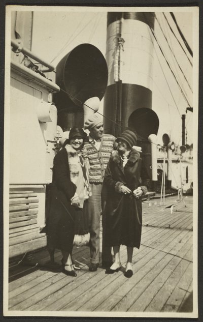 Man and Woman on Ship by Fedele Azari