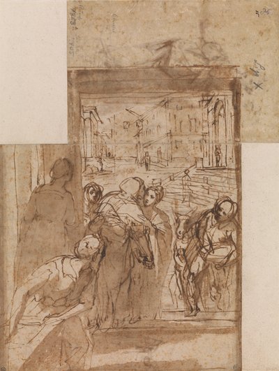 Composition Study for the Visitation by Federico Barocci