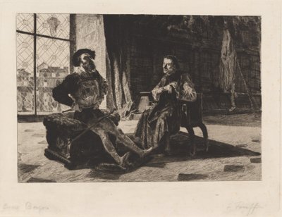 Cesare Borgia and Machiavelli by Federico Faruffini