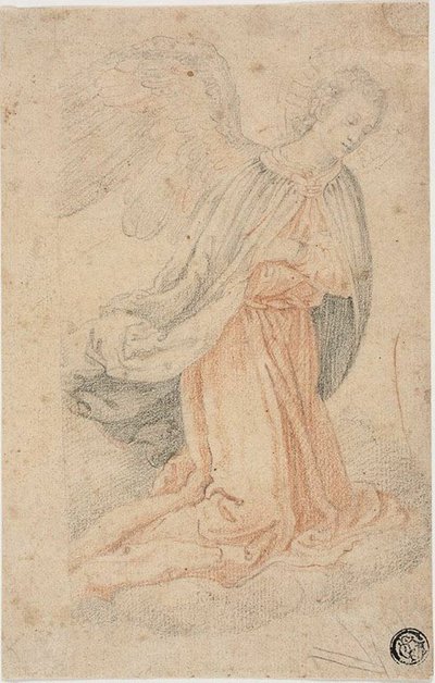 Kneeling Angel by Federico Zuccaro