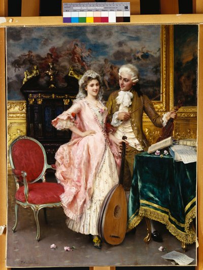 The Music Lesson by Federigo Andreotti