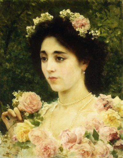 The Pink Rose by Federigo Andreotti