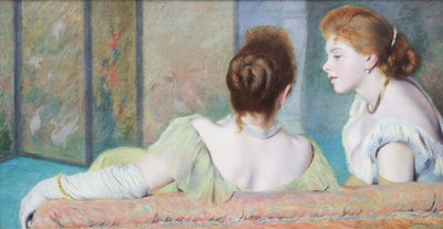 On the couch, ca. 1886-1890 by Federigo Zandomeneghi