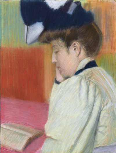 Woman Reading by Federigo Zandomeneghi
