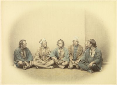 A Group of Japanese Indentured Workers by Felice Beato