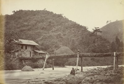 Bridge at Mayonashi by Felice Beato