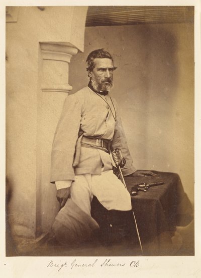 Brigadier-General Showers, C.B. by Felice Beato