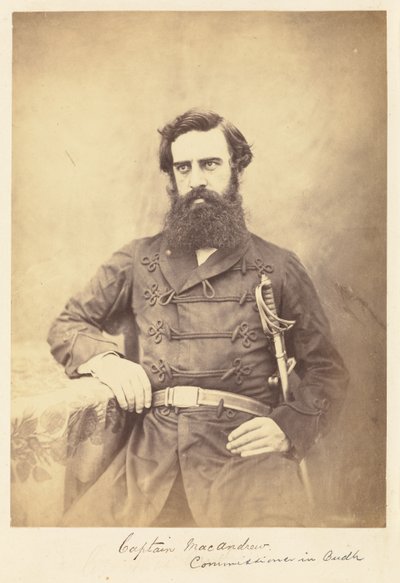 Captain MacAndrew. Commissioner in Oudh by Felice Beato