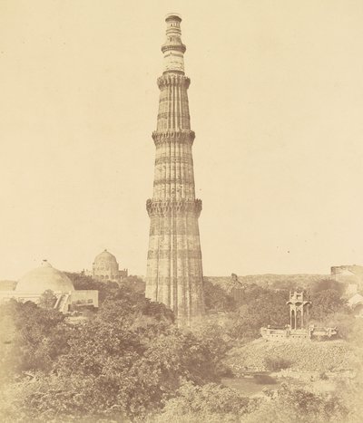 Distant View of Kootub by Felice Beato