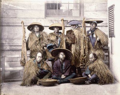 Japanese Yakonin in Dress of Ceremony by Felice Beato
