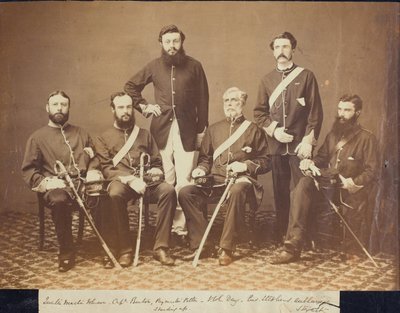 Officers of the 99th by Felice Beato