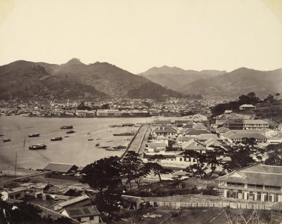 Partial Panoramic View of Nagasaki by Felice Beato