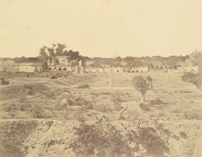 Position of the Custom House Battery by Felice Beato