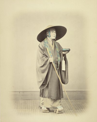 Priest with Walking Stick by Felice Beato