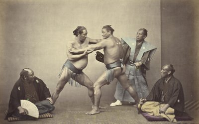 Representatives of Nio, the Japanese Hercules by Felice Beato