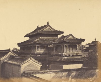 Temple of Confucius, Peking, October 1860 by Felice Beato
