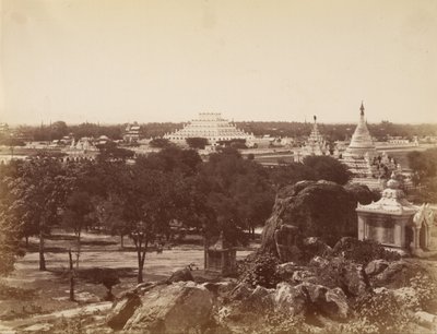 The Incomparable Pagoda from Mandalay Hill by Felice Beato