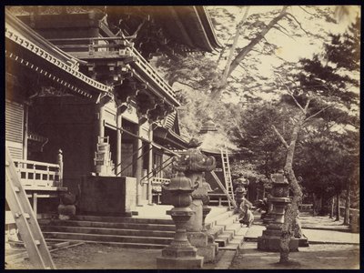 The Temple of Hatchiman, Kamakura by Felice Beato