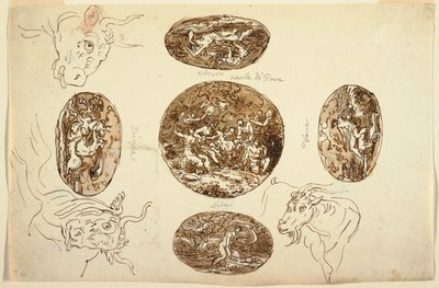Deeds of Jupiter, for a Ceiling by Felice Giani