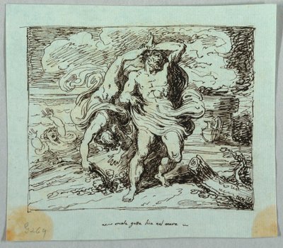 Hercules Hurls Lichas into the Sea by Felice Giani