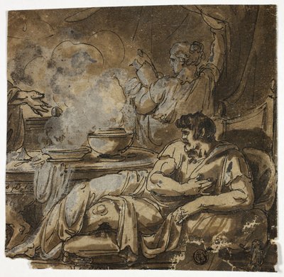 Magician Healing Sick Man by Felice Giani