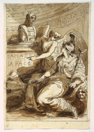 Monument for an Accademia della Pace by Felice Giani