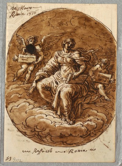 Personification of Theology, After Raphael by Felice Giani