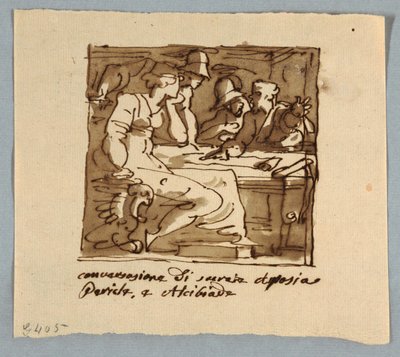 Socrates, Pericles, Alcibiades, Aspasia in Discussion by Felice Giani