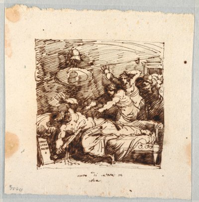Suicide of Marcus Porcius Cato by Felice Giani