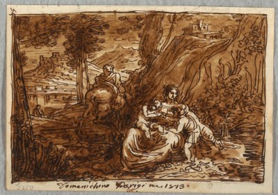 The Flight into Egypt, After Domenichino by Felice Giani