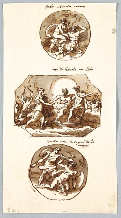 Three Deeds of Hercules by Felice Giani