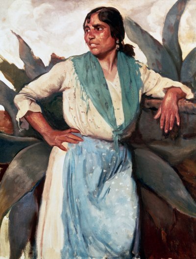 Gypsy woman by Felipe Abarzuza y Rodriguez de Arias