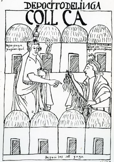 Inca Storehouses by Felipe Huaman Poma de Ayala