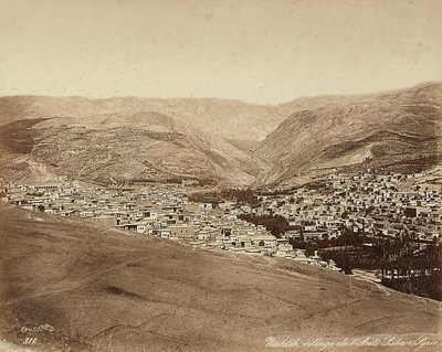 Panoramic View of Zahleh, Syria by Félix Bonfils