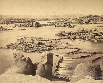 The Cataracts of the Nile, Egypt by Félix Bonfils
